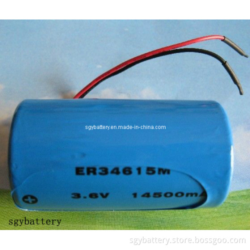 Er34615m 3.6V 14500mAh Lithium Battery